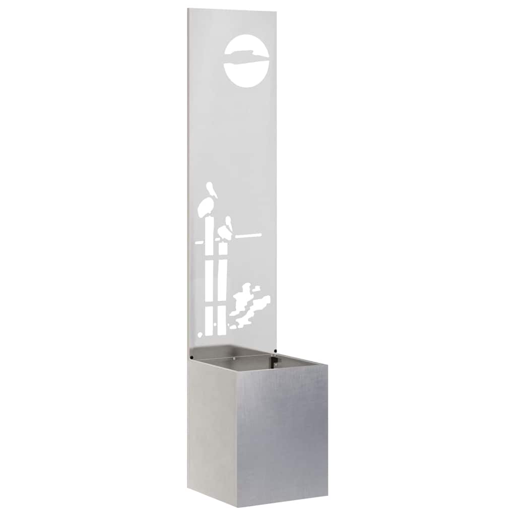 Aia privaatsuse kate Hõbe 32 x 32 x 150 cm Roostevaba teras