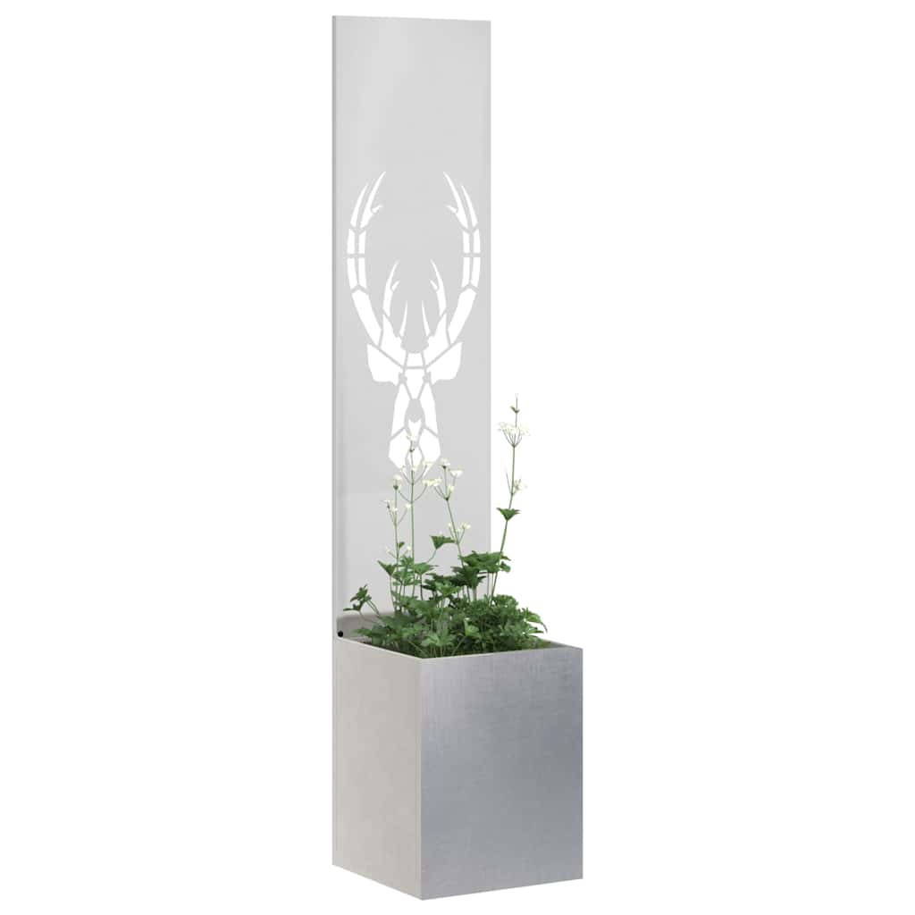 Aia privaatsuse kate Hõbe 32 x 32 x 150 cm Roostevaba teras