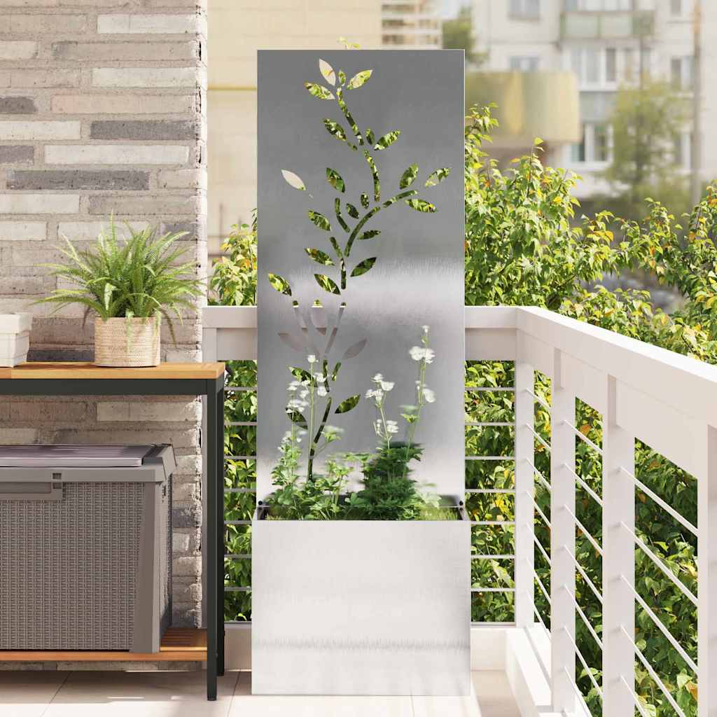 Aia privaatsuse kate Hõbe 50 x 32 x 150 cm Roostevaba teras