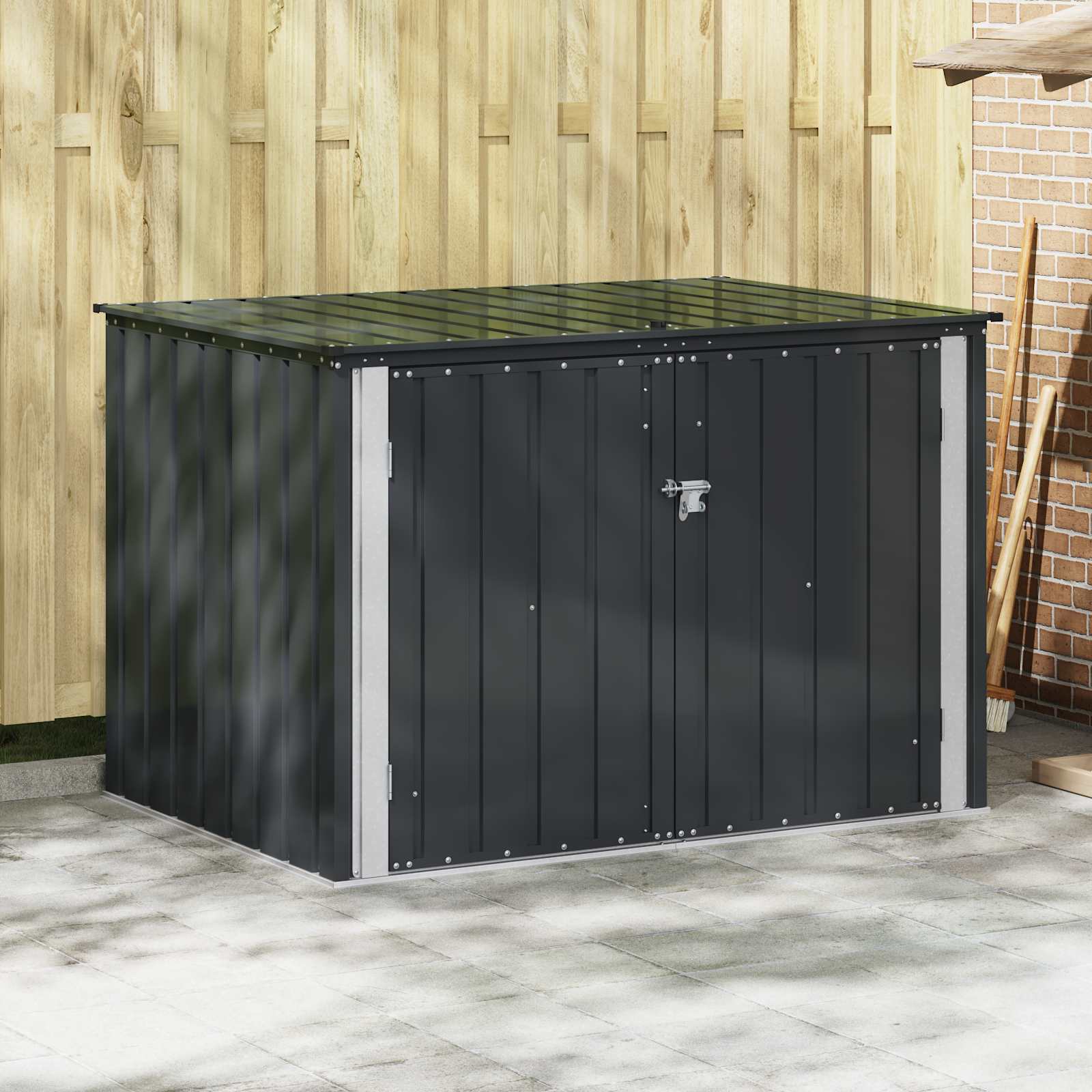 Aia Salvestuskast Must 151,5 x 107 x 100 cm Teras