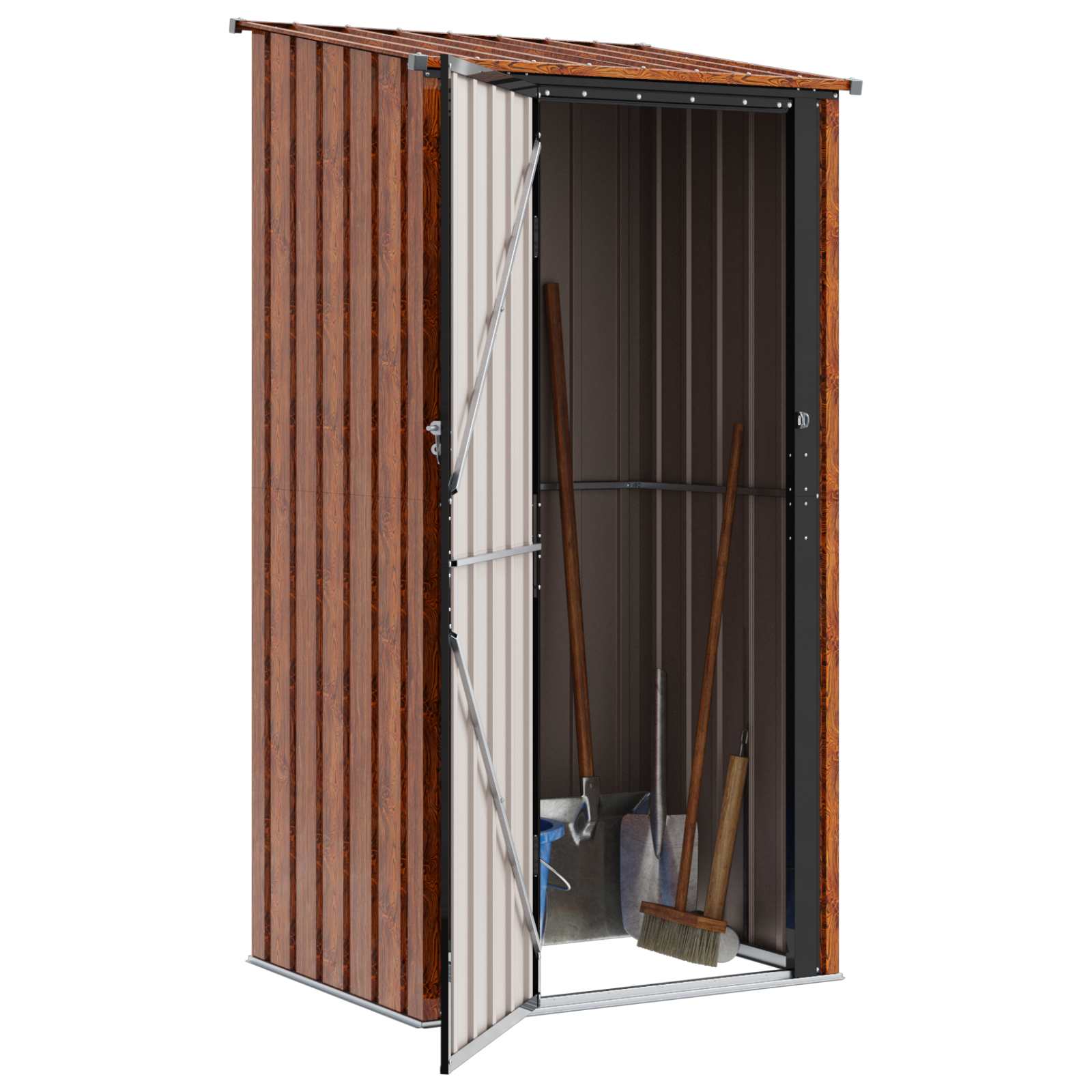 Aiakujud Pruun 103 x 86 x 200 cm Metall