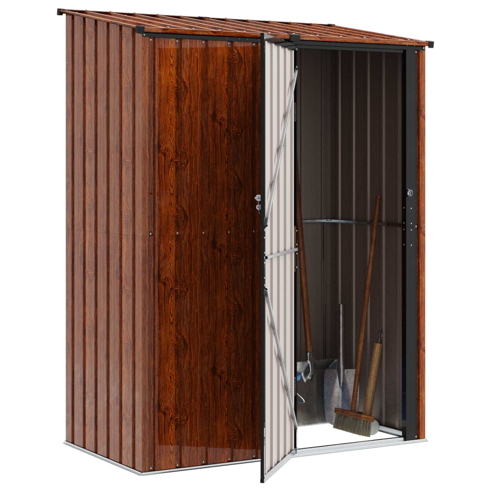 Aiakujud Pruun 153,5 x 86 x 200 cm Metall