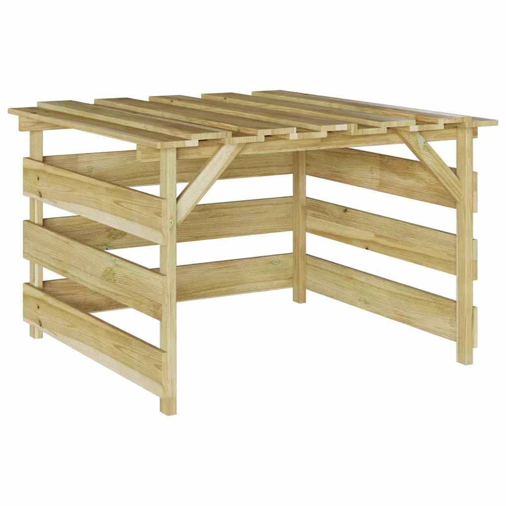 Muru niiduki garaaž Pruun 84 x 80 x 56 cm Immutatud kuusk