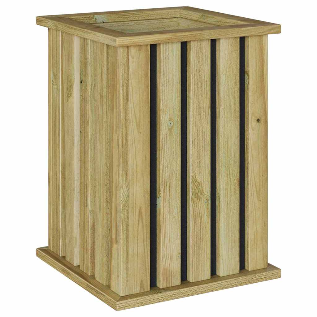 Istmik kastid Pruun 33 x 33 x 45 cm Immutatud männipuit
