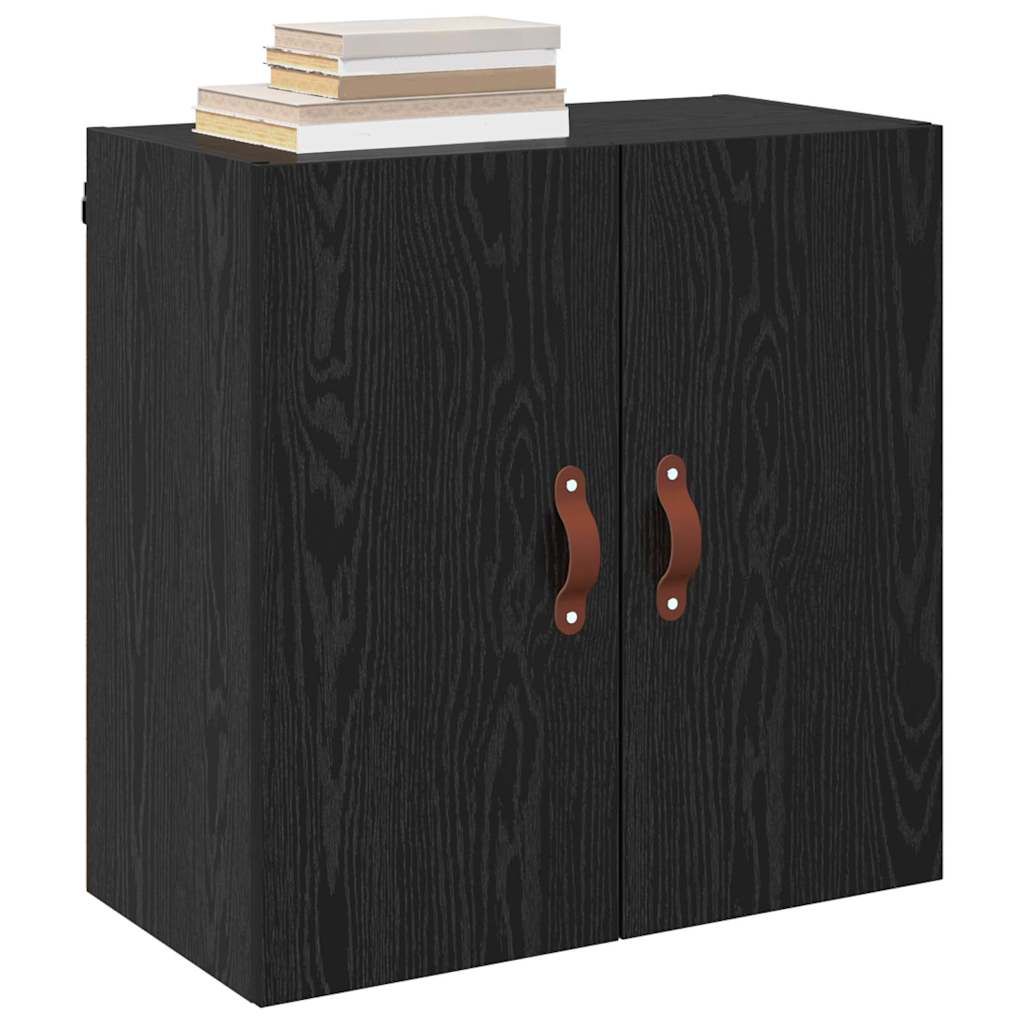 Seinekapp 60 x 31 x 60 cm Tehispuit Must tamm