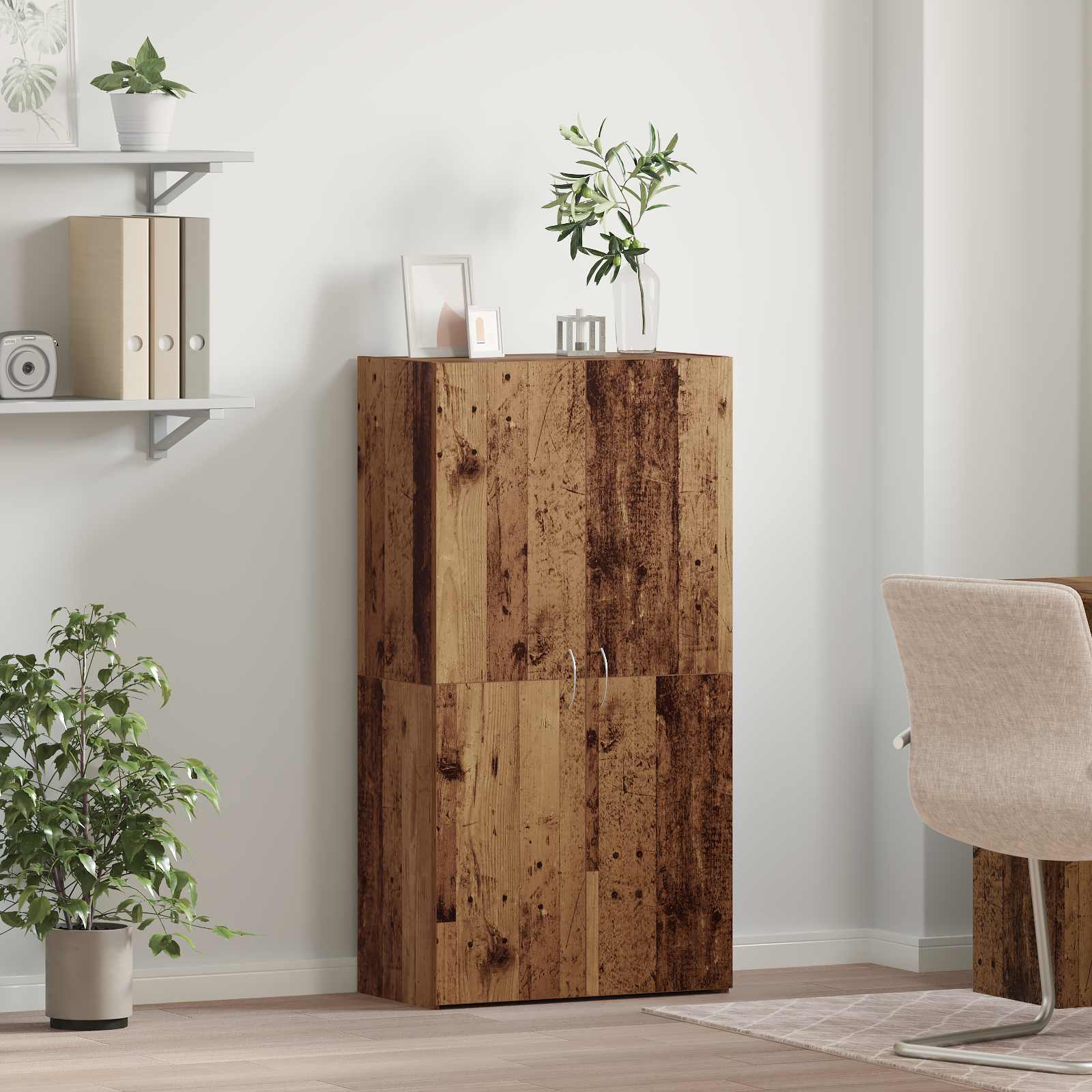 Kontorikapp Vana puit 60 x 32 x 115 cm Tehispuit