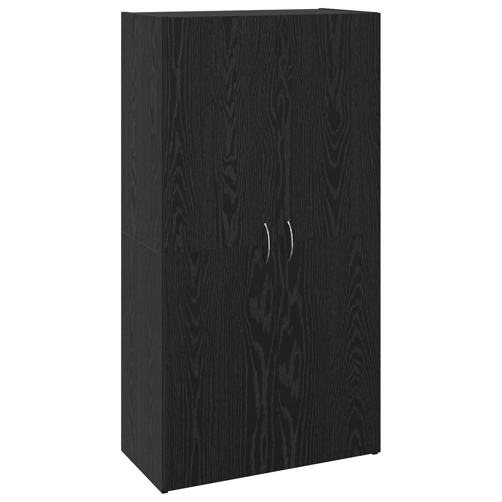 Kontorikapp Must tamm 60 x 32 x 115 cm Tehispuit
