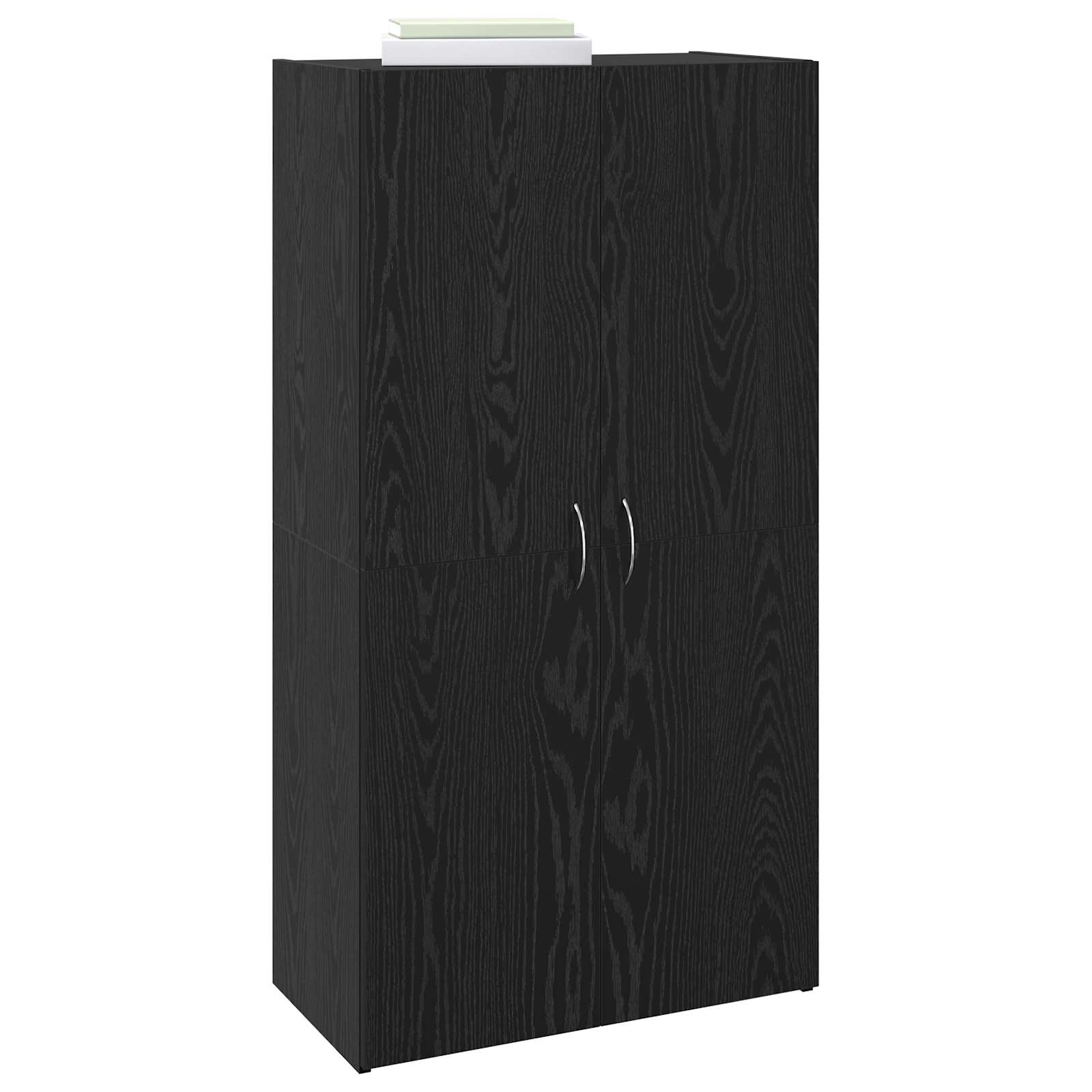 Kontorikapp Must tamm 60 x 32 x 115 cm Tehispuit