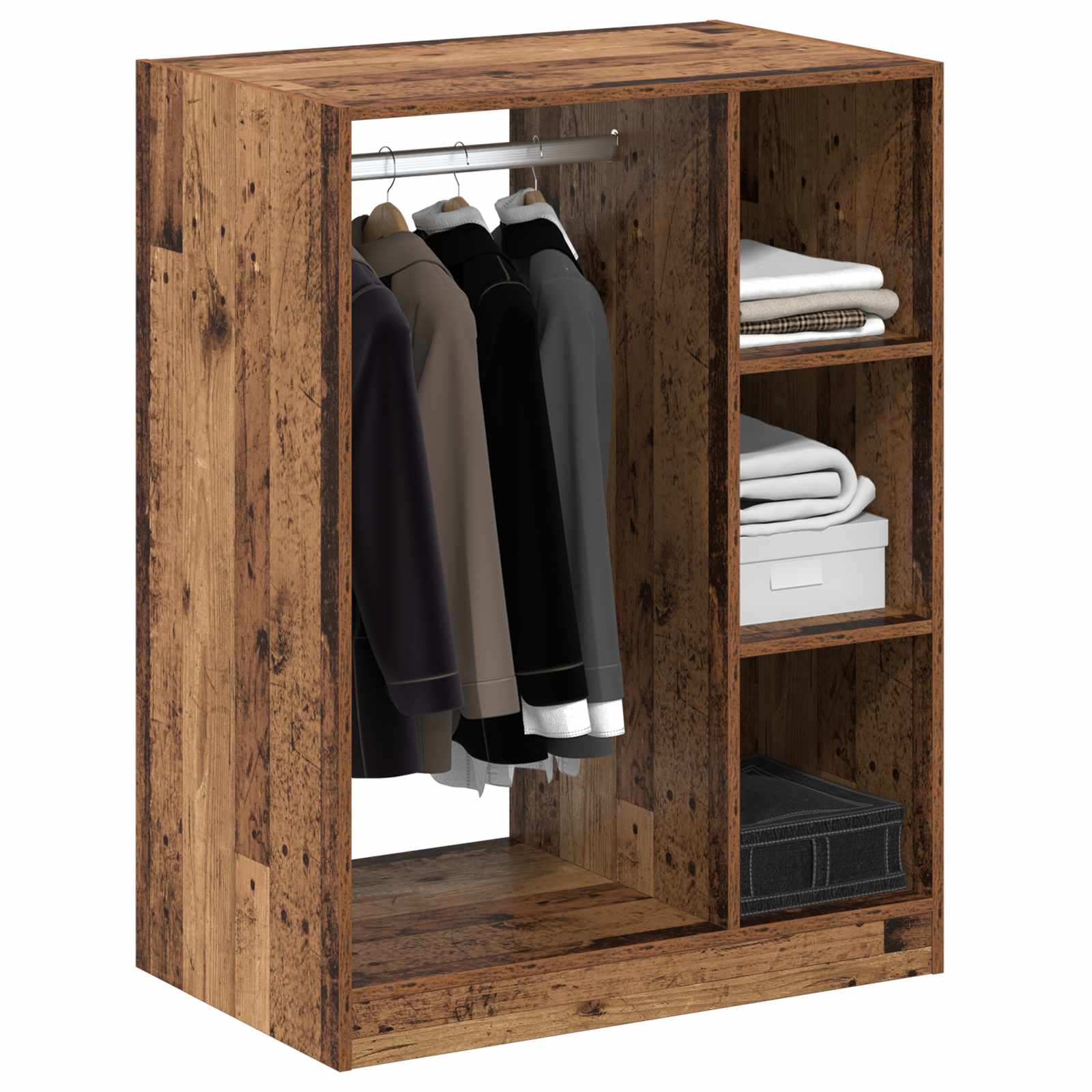 Garderoobikapp Vana puit 77 x 48 x 102 cm Tehispuit