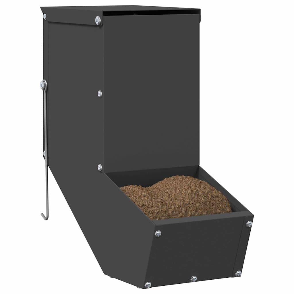 Küüliku söötja Must 12,5 x 26 x 28,5 cm 1 kg Külmvalsitud teras