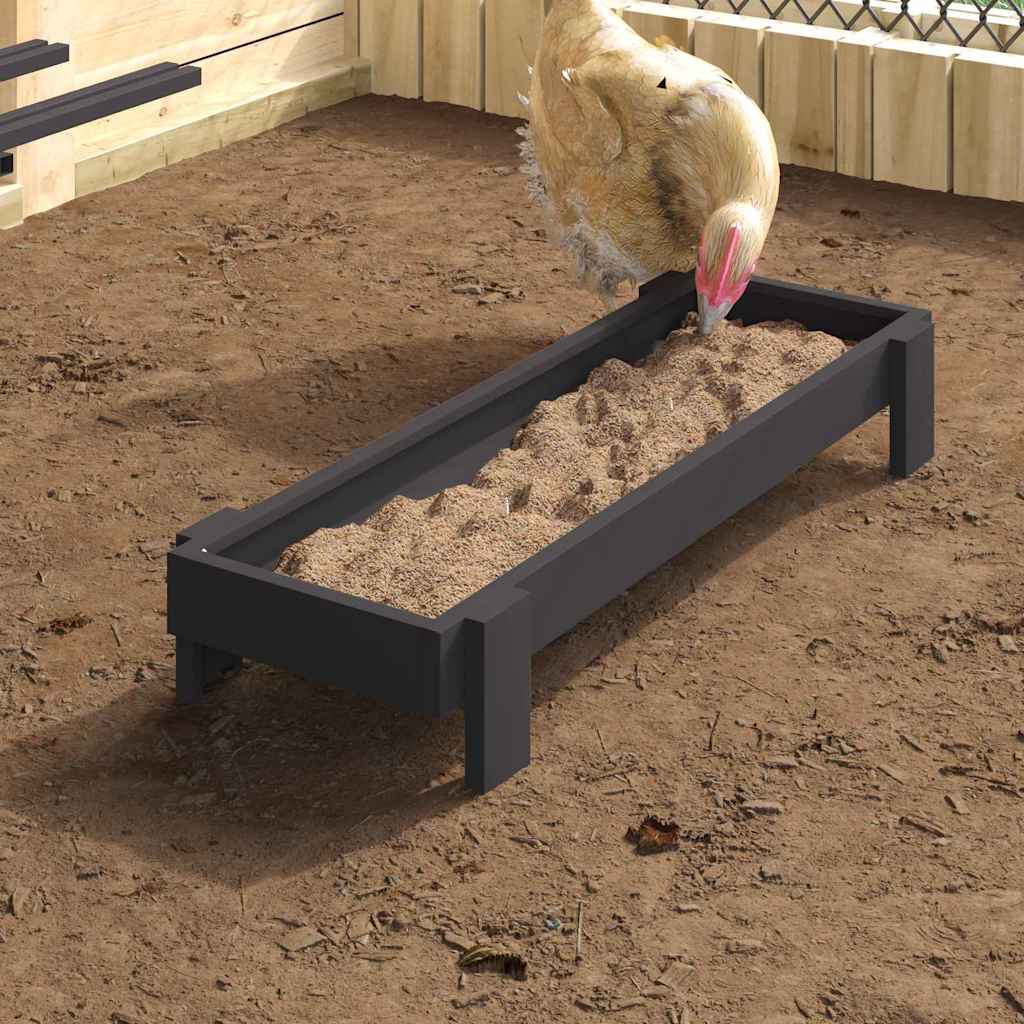 Kana Toidutrog Must 80 x 28 x 13.5 cm Külmvalsitud teras