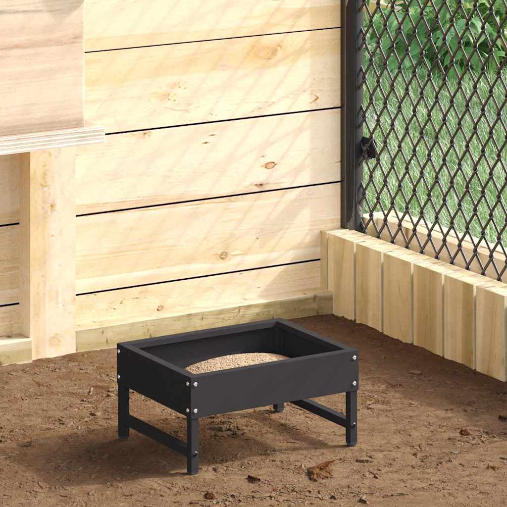 Linde söötja Must 80 x 28 x 13.5 cm Külmvalsitud teras