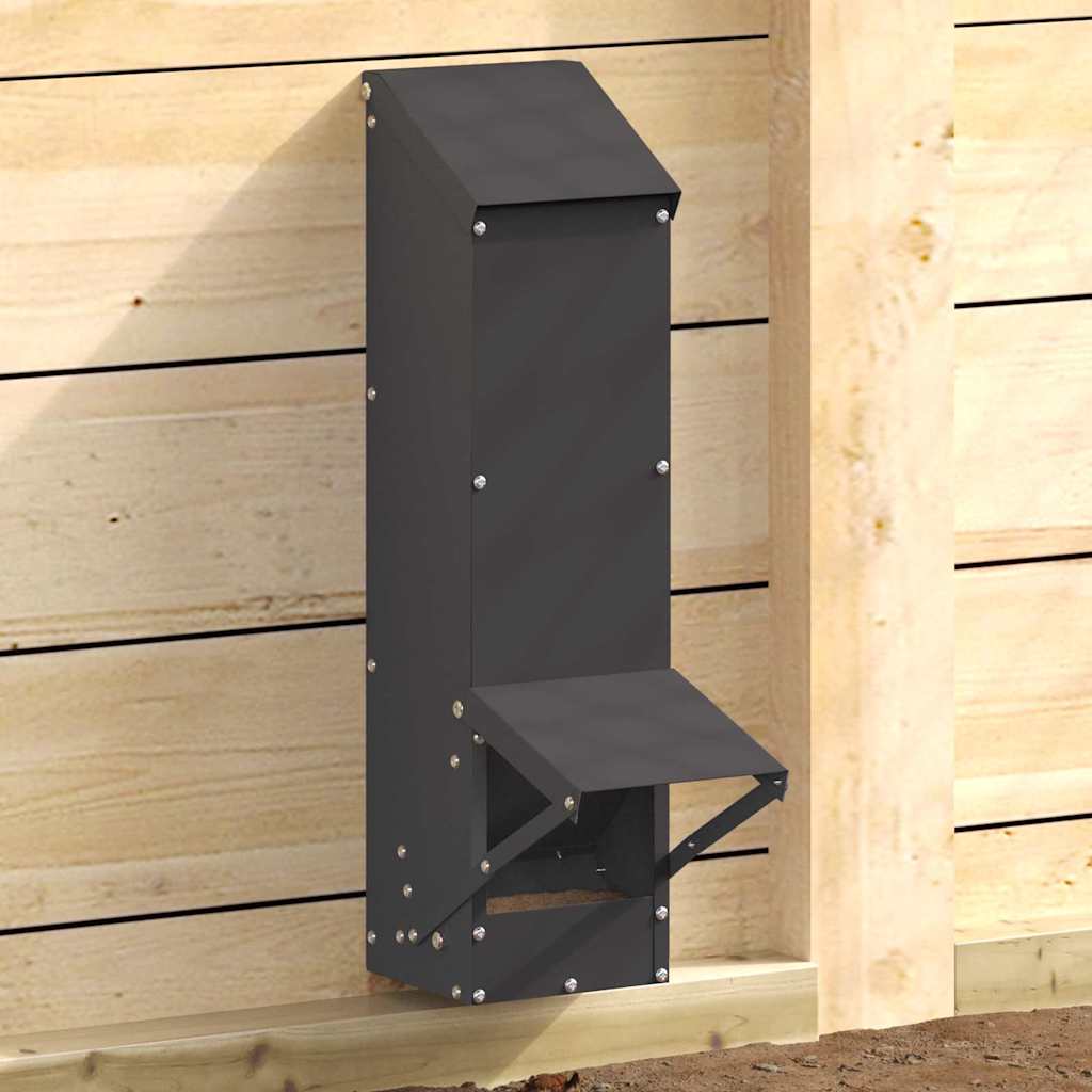 Kanali feeder Must 13 x 12 x 51 cm Külmvalsitud teras