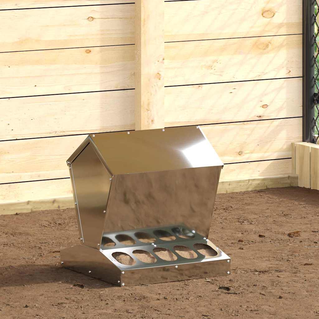 Kanali feeder Hõbedane 40 x 40 x 45 cm Tsinkteras