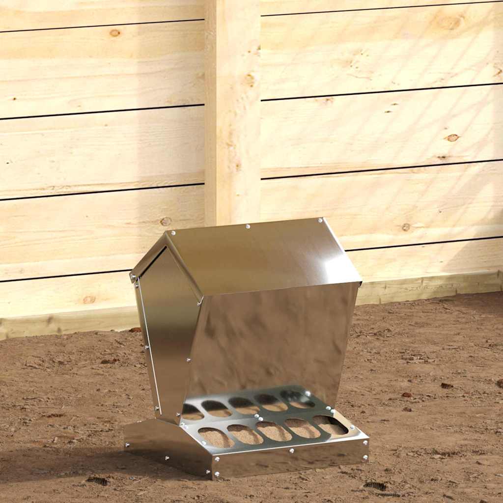 Kanali feeder Hõbedane 30 x 30 x 39 cm Tsinkteras