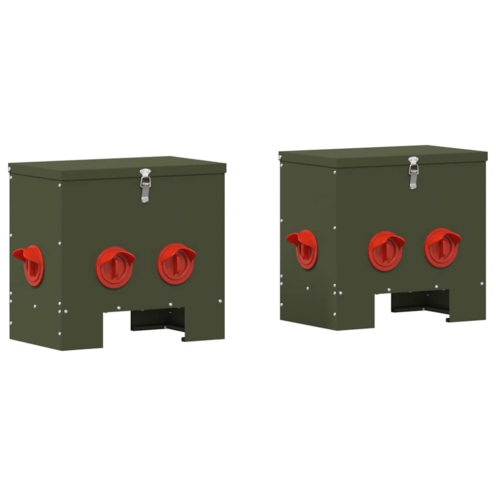 Kanali feeder 2 Oliiviroheline 40,5 x 25 x 38 cm 20 kg