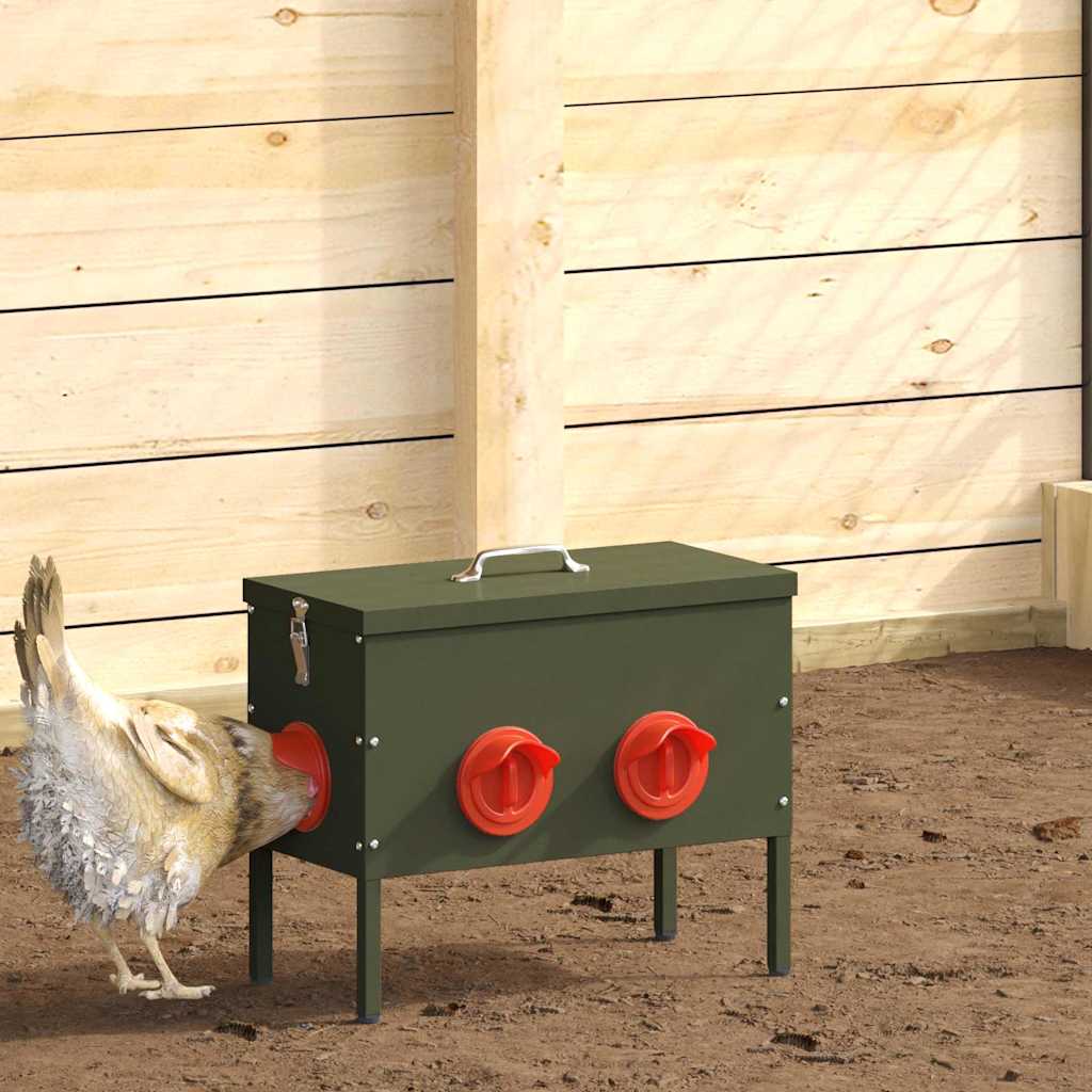 Kanali feeder 2 Küpset roheline 42 x 20,5 x 33 cm 15 kg