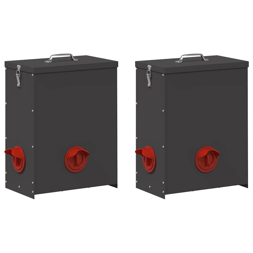 Kanali feeder 2 Must 32,5 x 20,5 x 43 cm 25 kg
