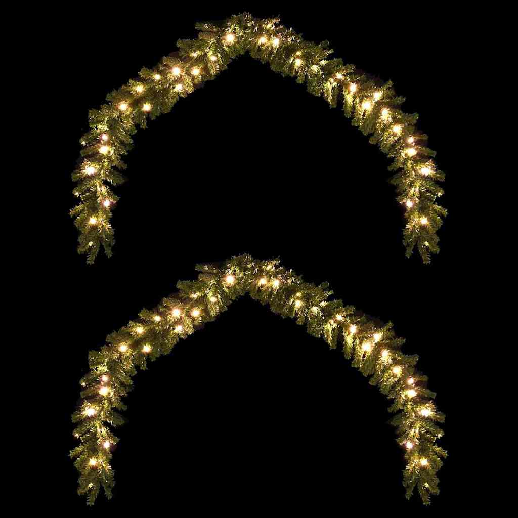 Jõulutreenis 2 tk 600 LED-i Roheline 20 m PVC