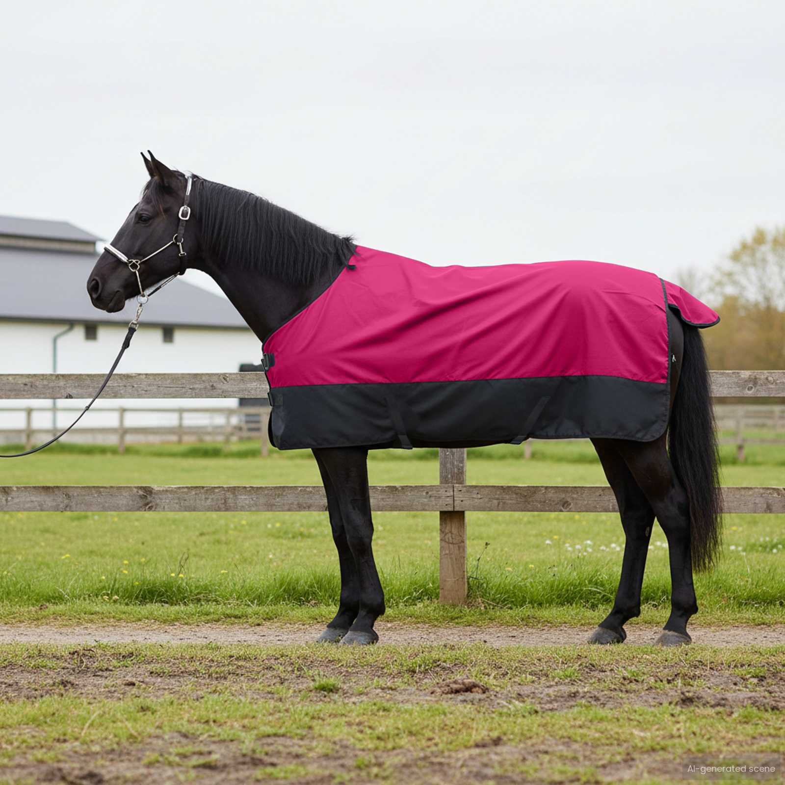 Hobuste Kätter Roosa ja Must 135 cm Polüester