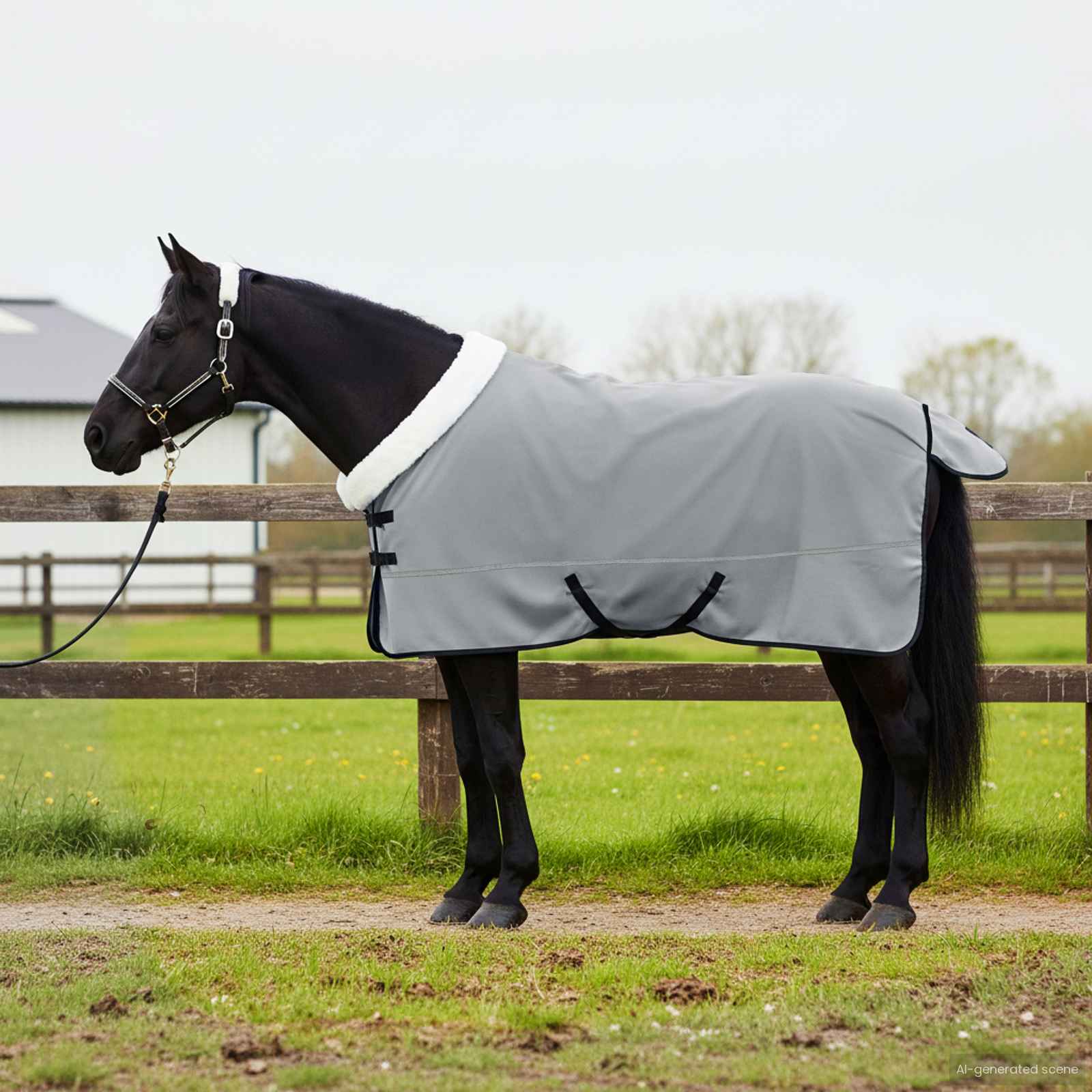 Hobuste Kätter Helehall 145 cm Polaarfleeç