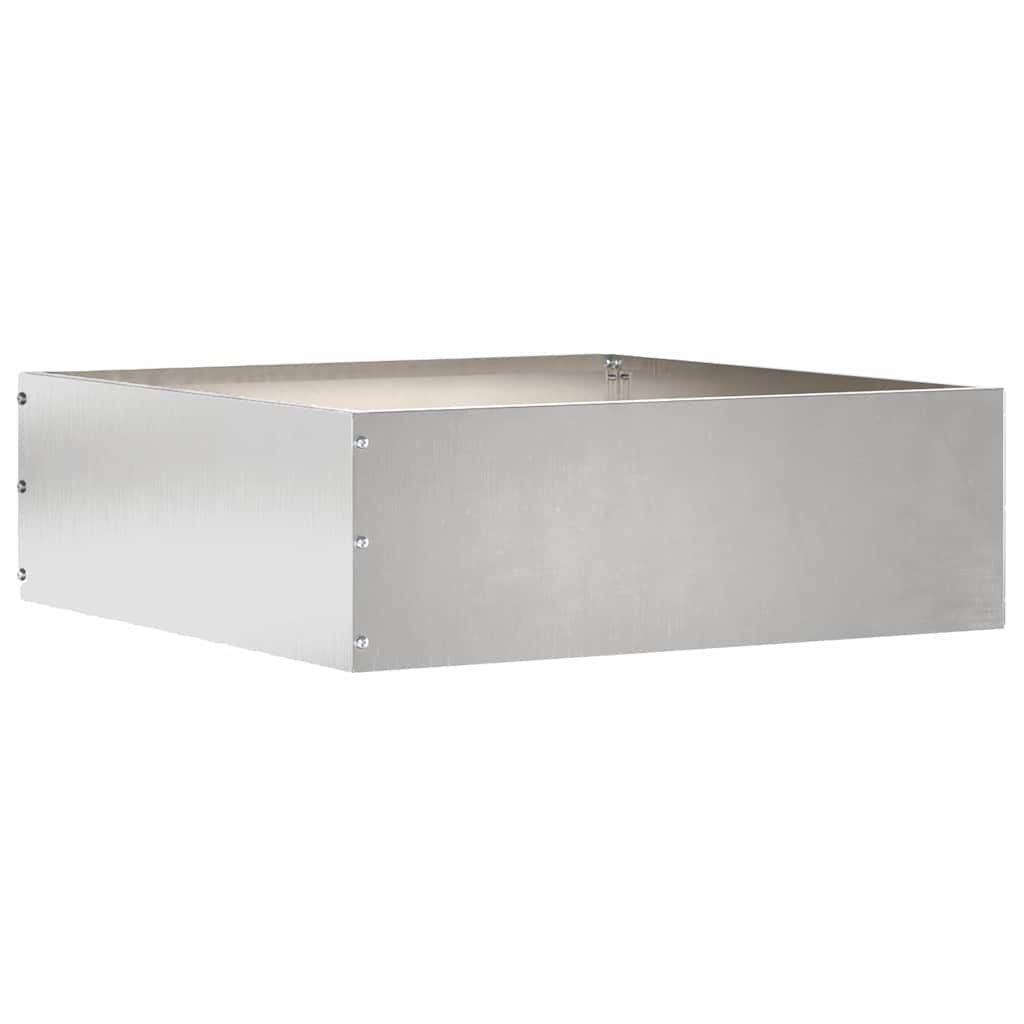 Murupiire 40 x 40 x 13 cm Roostevaba teras Hõbedane