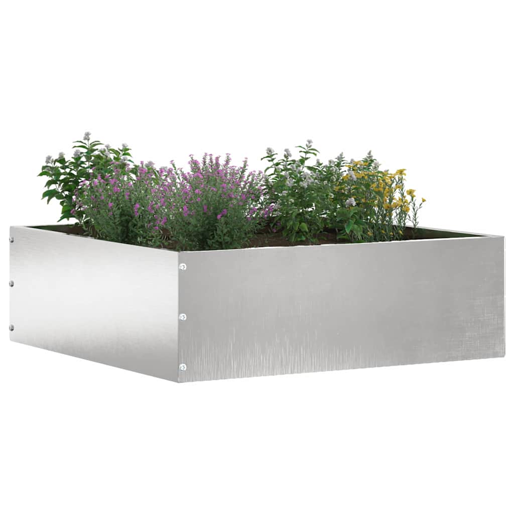 Murupiire 40 x 40 x 13 cm Roostevaba teras Hõbedane