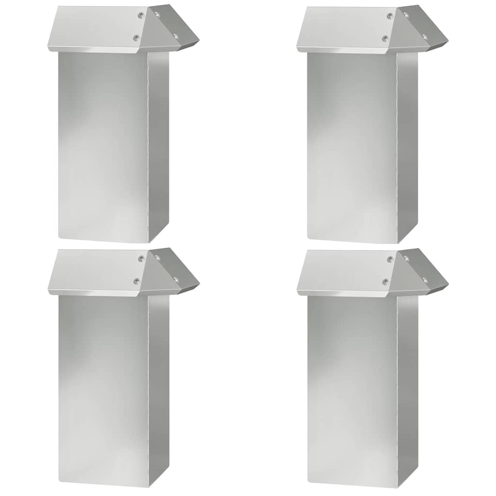 Ükssarviku aed 4 tk 13,5 x 13,5 x 25 cm Tsingitud teras