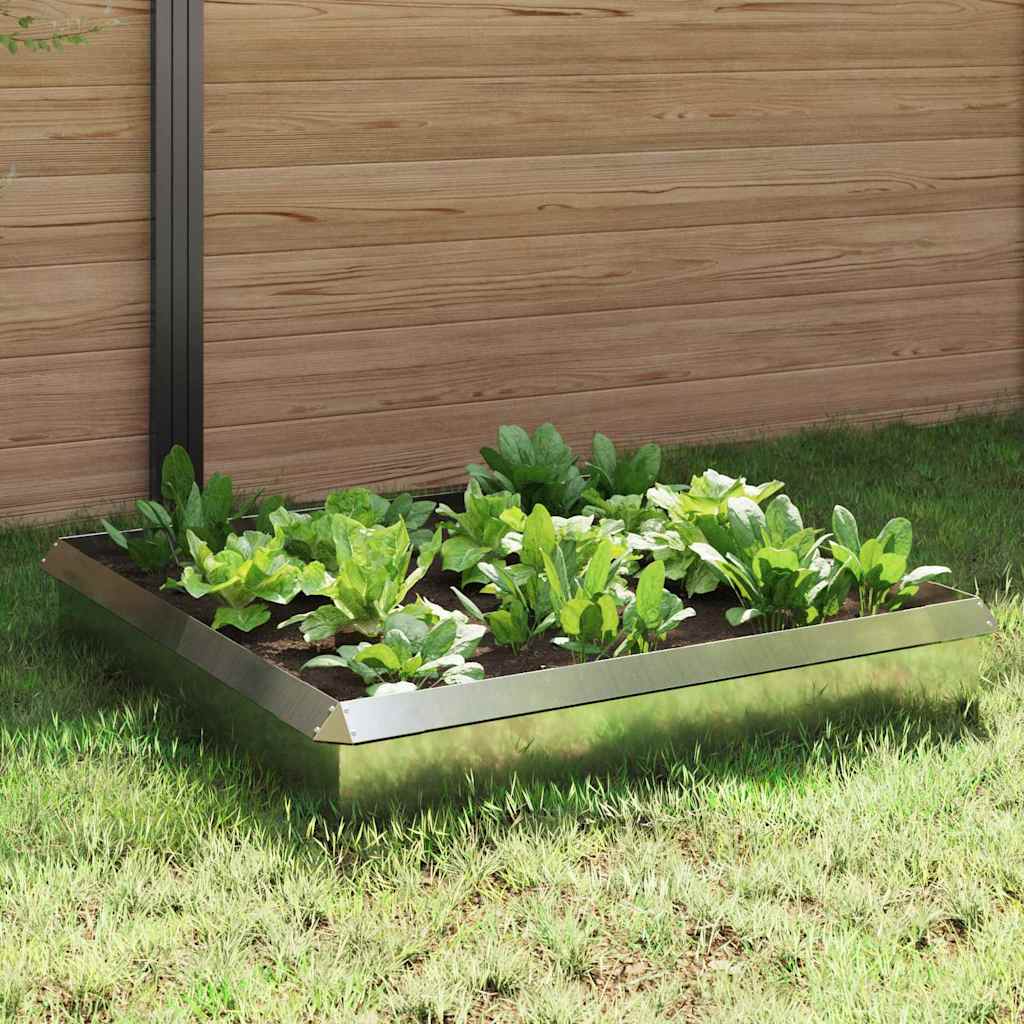 Rästikuaed 8 tk 100 x 3,5 x 25 cm Tsinkteras Hõbedane