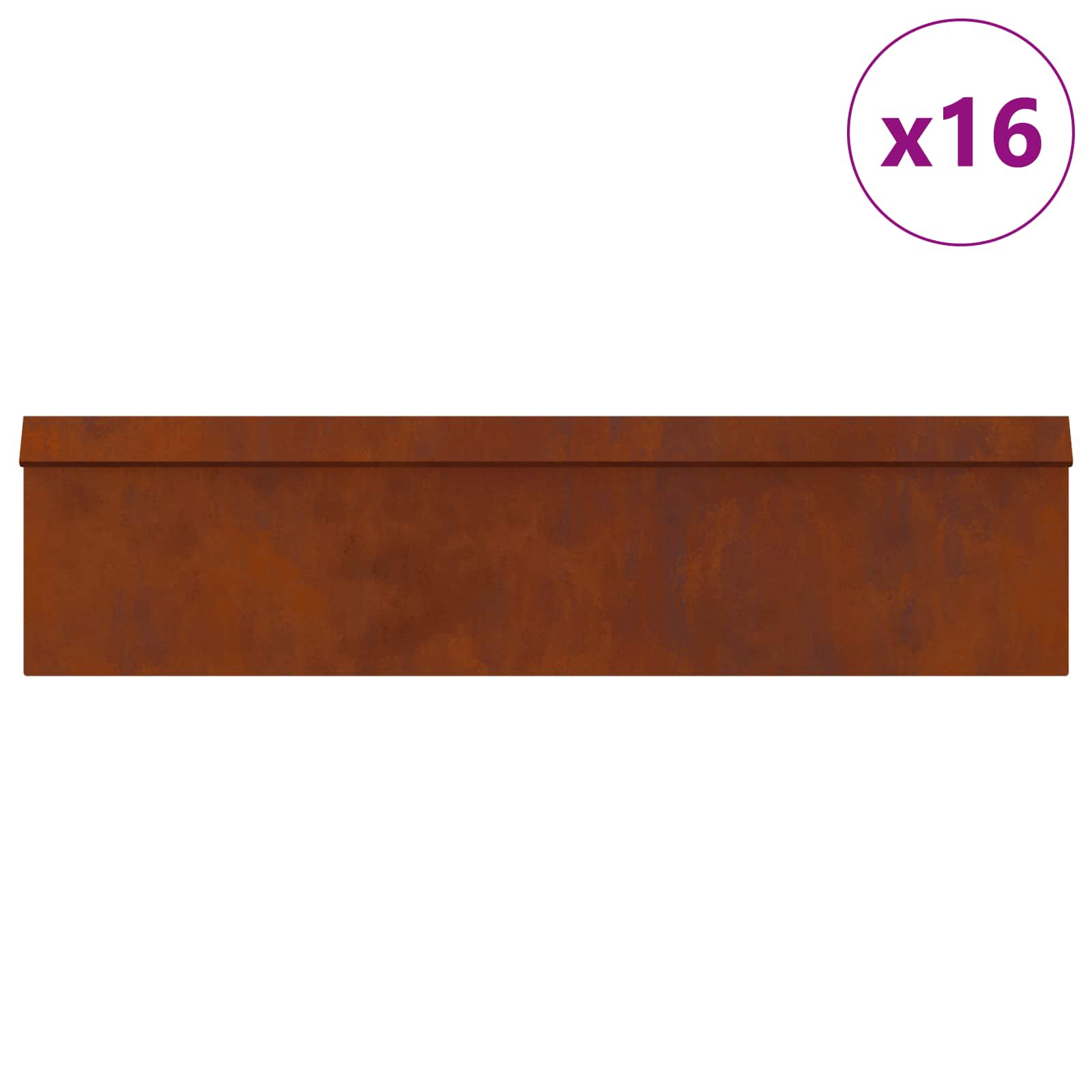 Rästikuaed 20 tk 100 x 3,5 x 25 cm terase tüüp Rooste