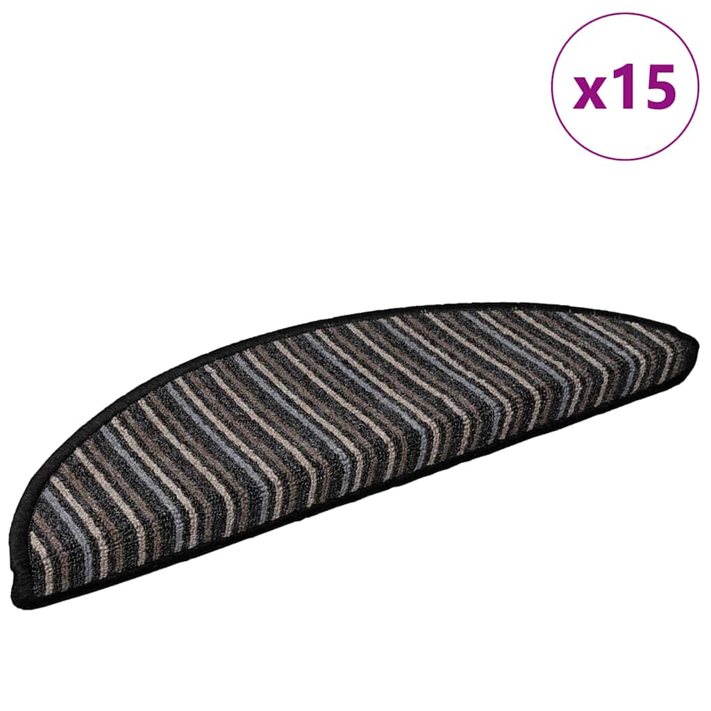 Iseliimuvad treppimatid 15 tk 56 x 17 x 3 cm Non-Slip