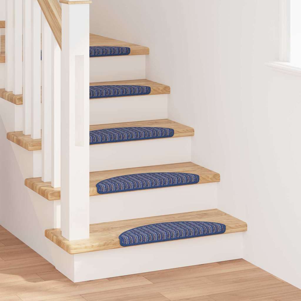 Iseliimuvad treppimatid 15 tk 56 x 17 x 3 cm Non-Slip Sinine