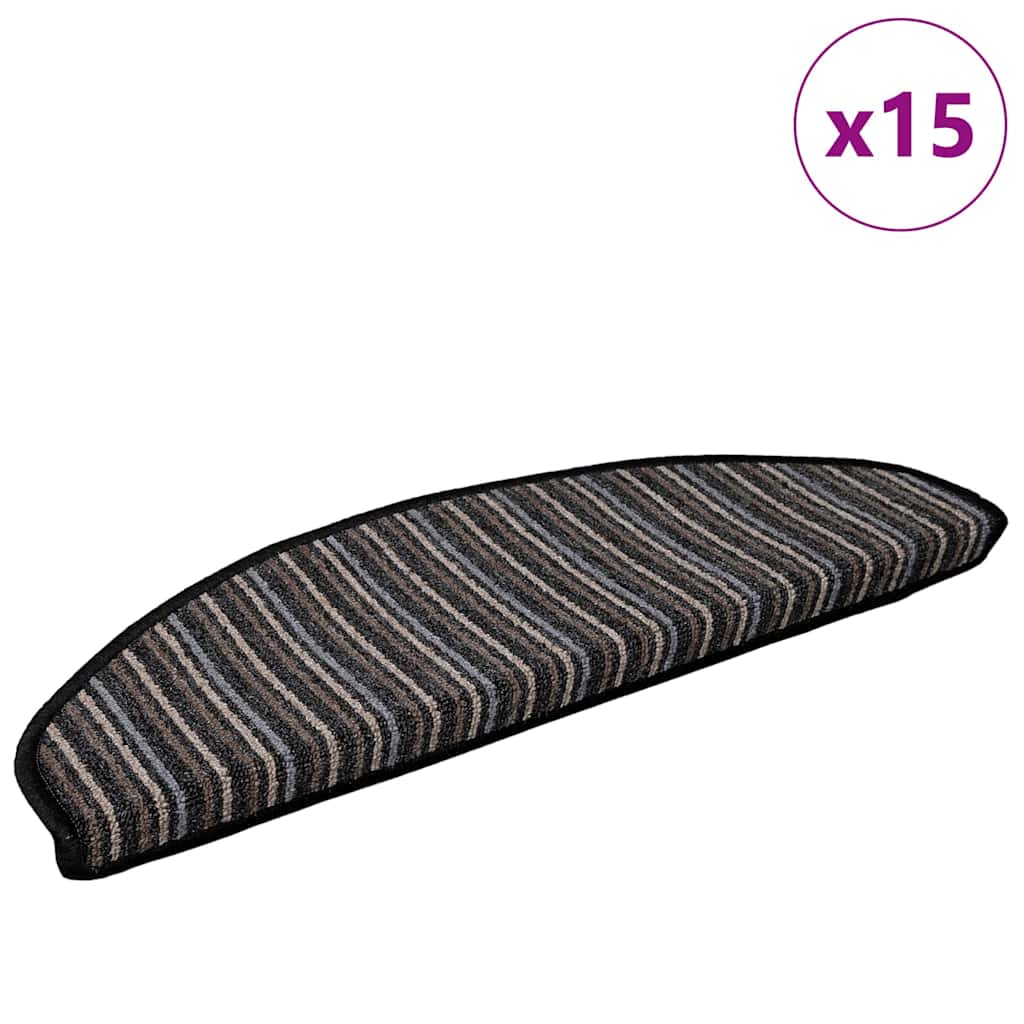 Iseliimuvad treppimatid 15 tk 65 x 21 x 4 cm Non-Slip
