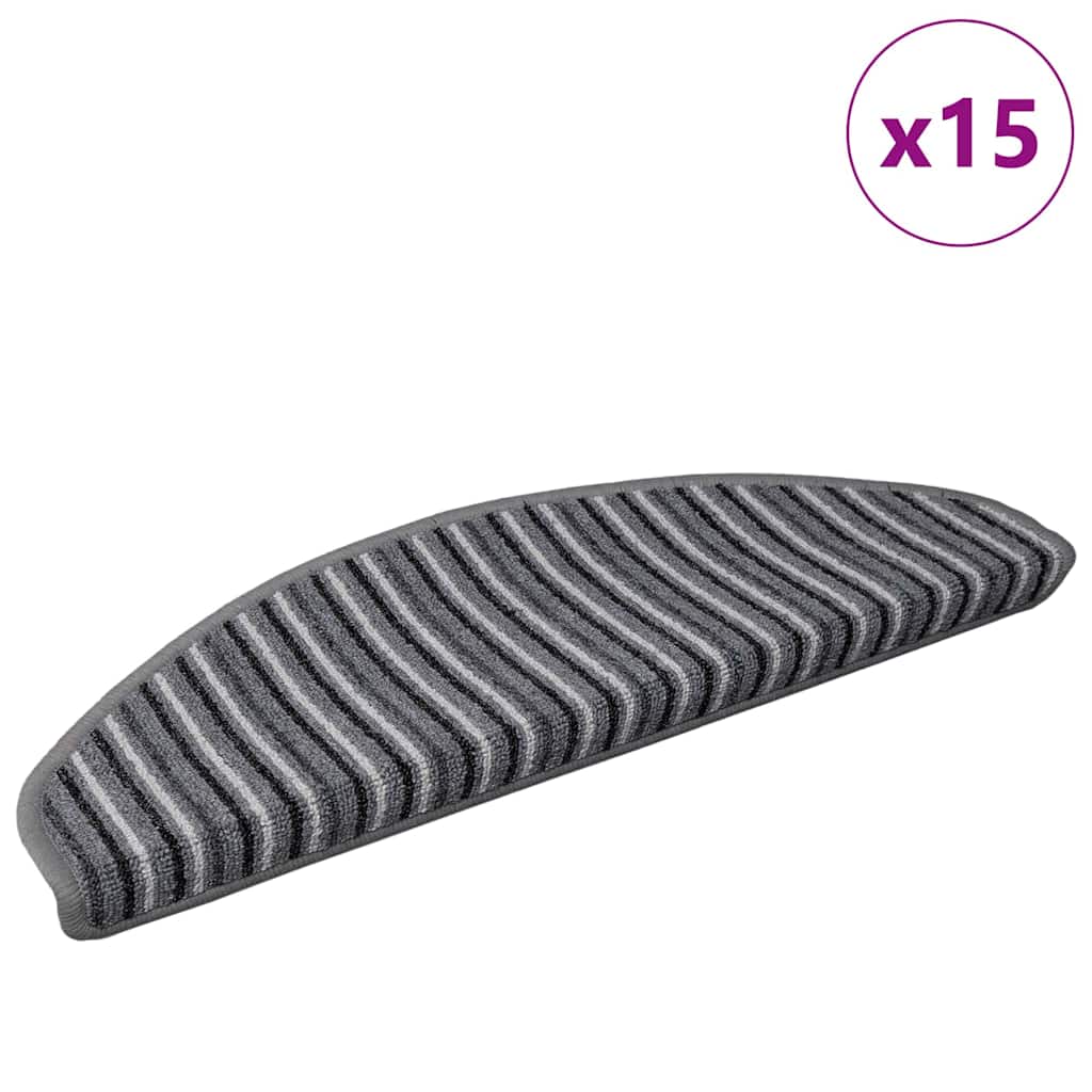 Iseliimuvad treppimatid 15 tk 65 x 21 x 4 cm Non-Slip Hall