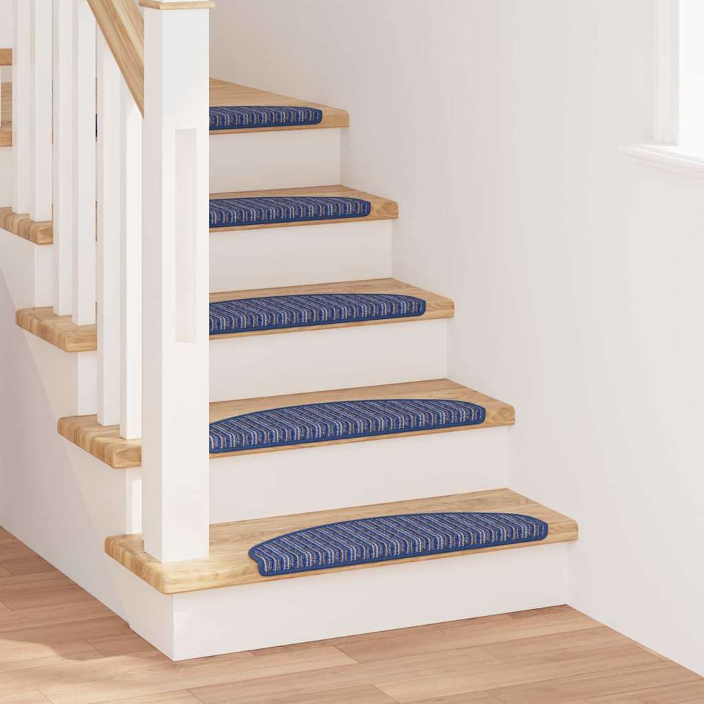Iseliimuvad treppimatid 15 tk 65 x 21 x 4 cm Non-Slip Sinine