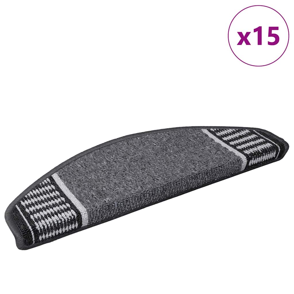 Iseliimuvad treppimatid 15 tk 65 x 21 x 4 cm Non-Slip