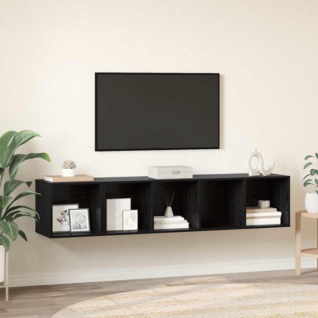 TV kapi komplekt 2 tk Must tamm Tehispuit