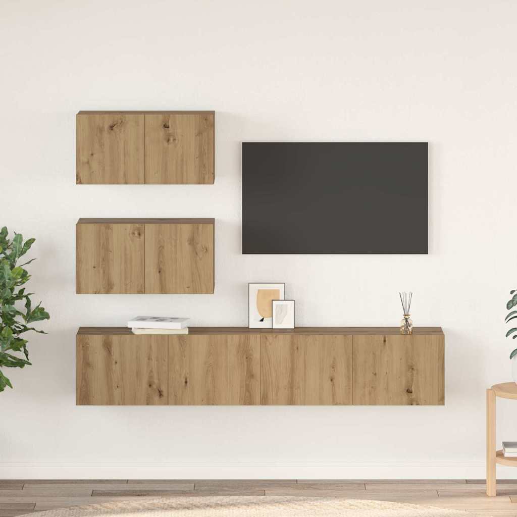 Telerikapi komplekt 4 tk Artisan tamm Tehispuit