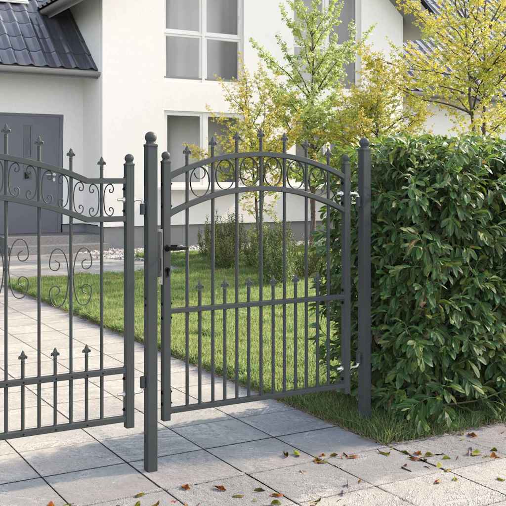 Aiavärav okkadega EMMEN 104 x 109,5 cm Pulbervärvitud Teras