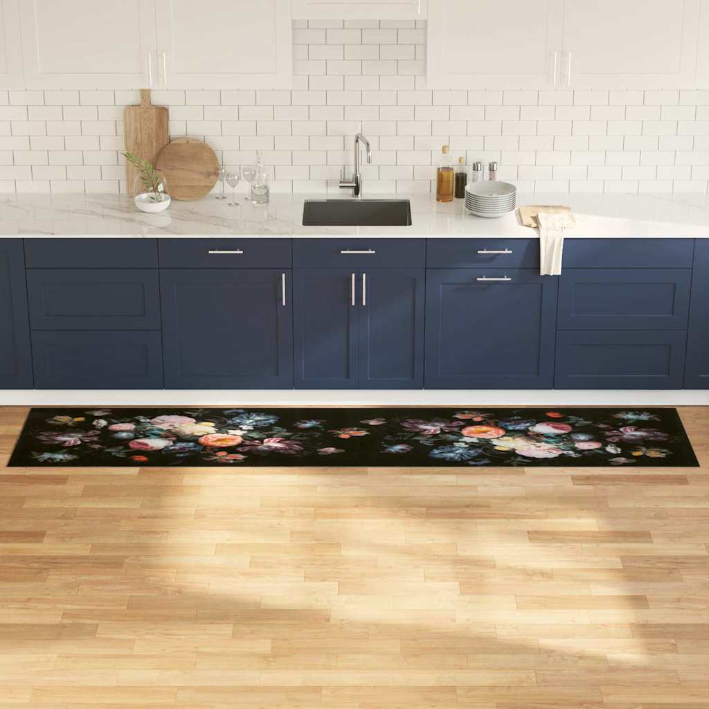 Köögivaip Must 300 x 60 cm Samet
