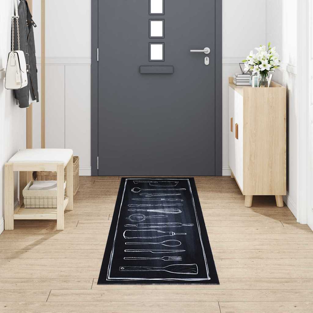 Köögivaip Must 300 x 60 cm Samet