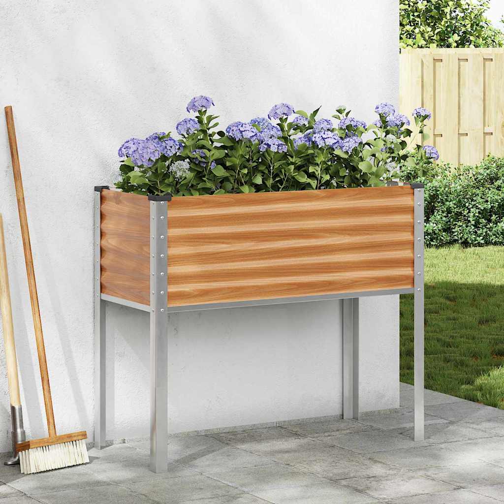 Aia istutuspot Helepruun 100 x 45 x 90 cm Tsinkteras