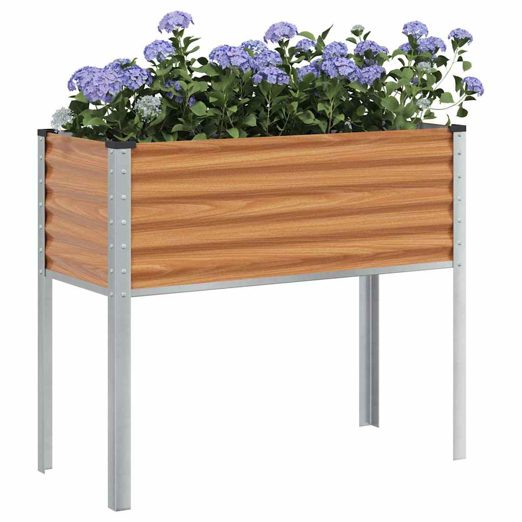 Aia istutuspot Helepruun 100 x 45 x 90 cm Tsinkteras
