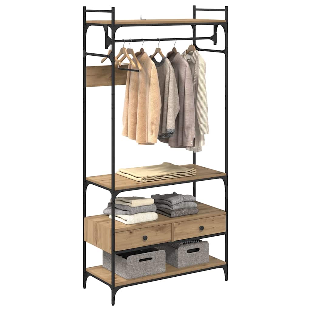 Garderoobikapp käsitöötamm 89 x 39 x 184.5 cm Tehispuit