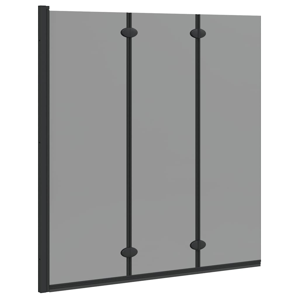 Duši Kest Must 130 x 138 cm ESG Klaas ja Alumiinium