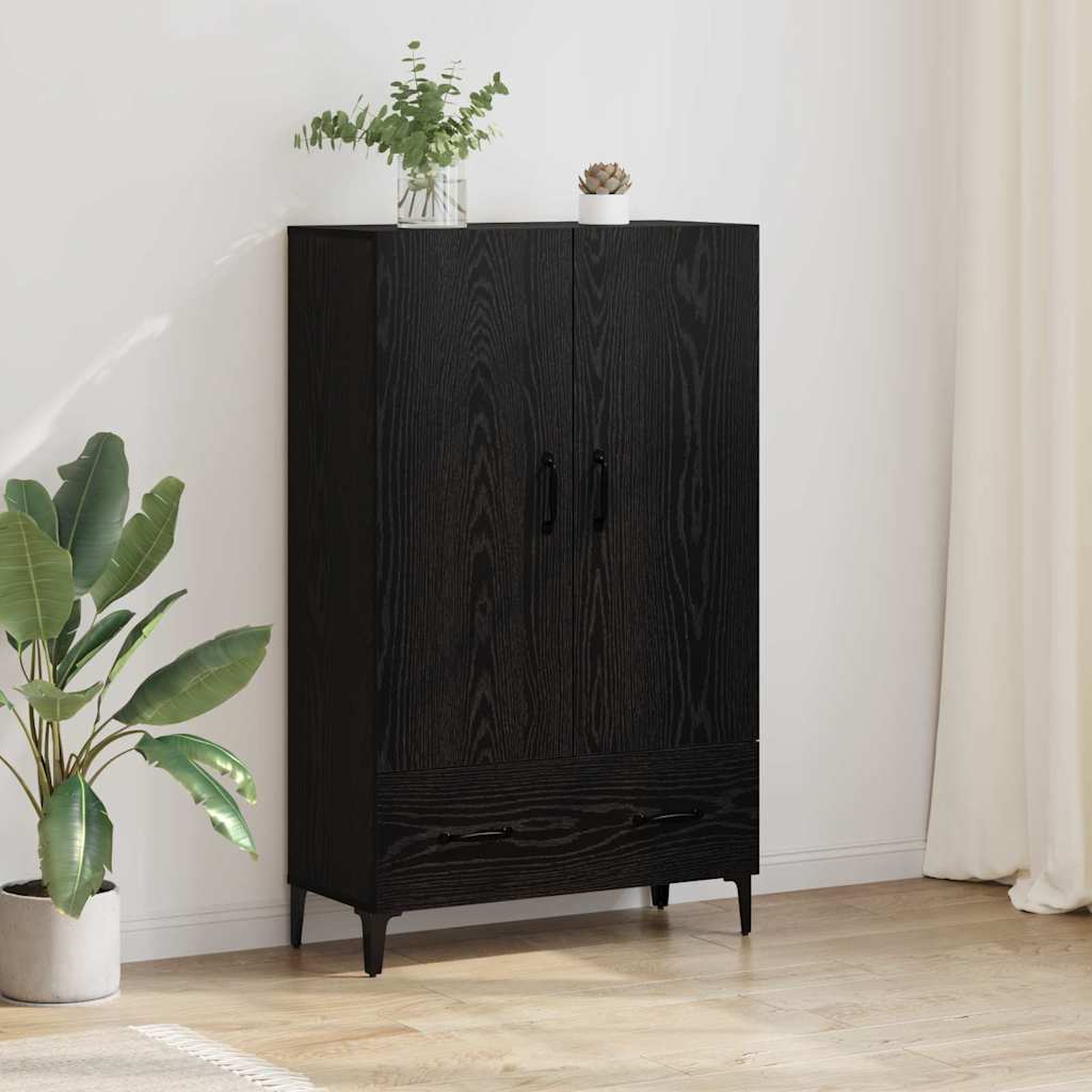 Kõrgushein sahtliga Must tamm 70 x 31 x 115 cm