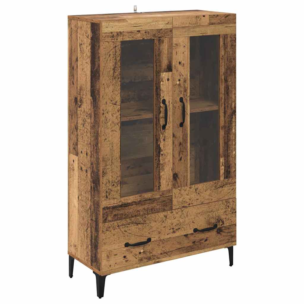 Kõrgushein sahtliga Vana puit 70 x 31 x 115 cm