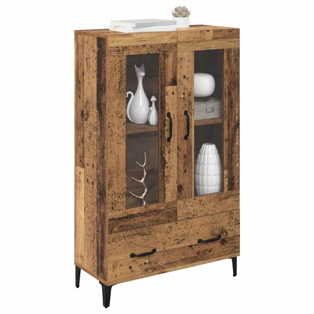 Kõrgushein sahtliga Vana puit 70 x 31 x 115 cm