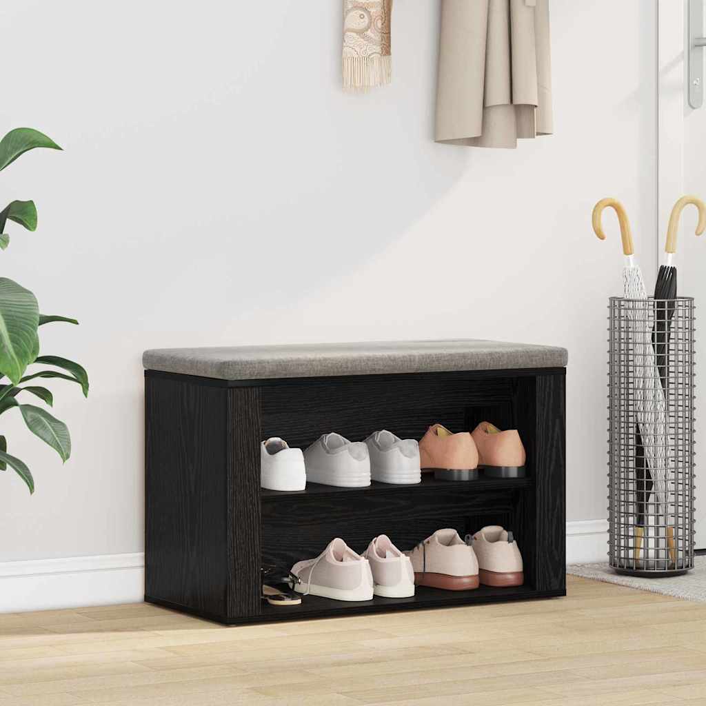 Kingariiul 75 x 35 x 45 cm Tehispuit Must tamm