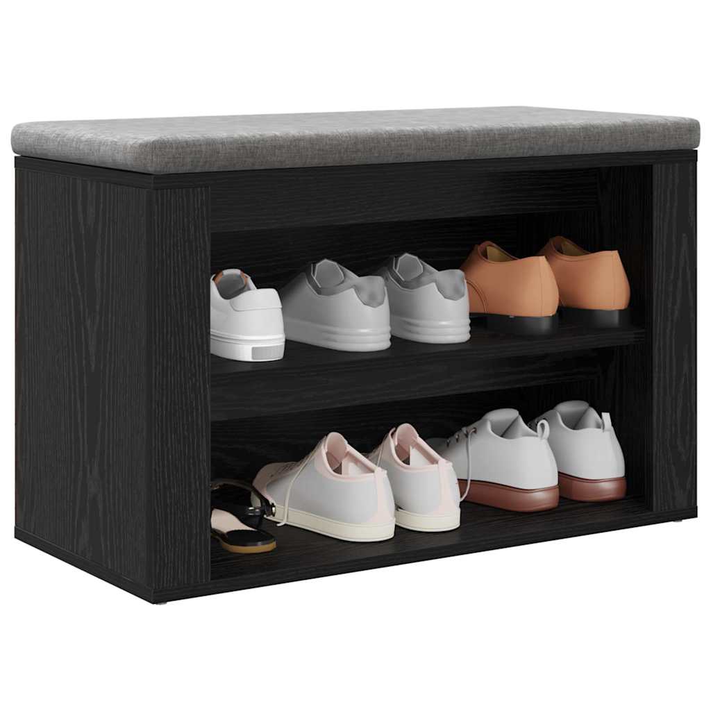 Kingariiul 75 x 35 x 45 cm Tehispuit Must tamm
